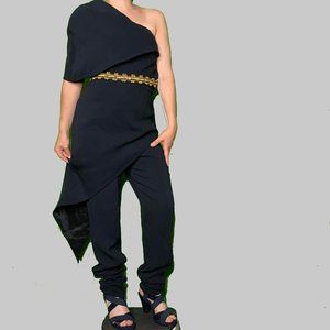 Sass & Bide Twist and Shout Romper / Jumper / Pantsuit with Cape. US Small 2